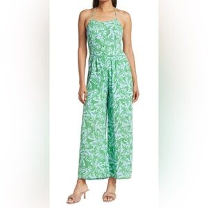 Collective Concepts Tropical Halter Jumpsuit
